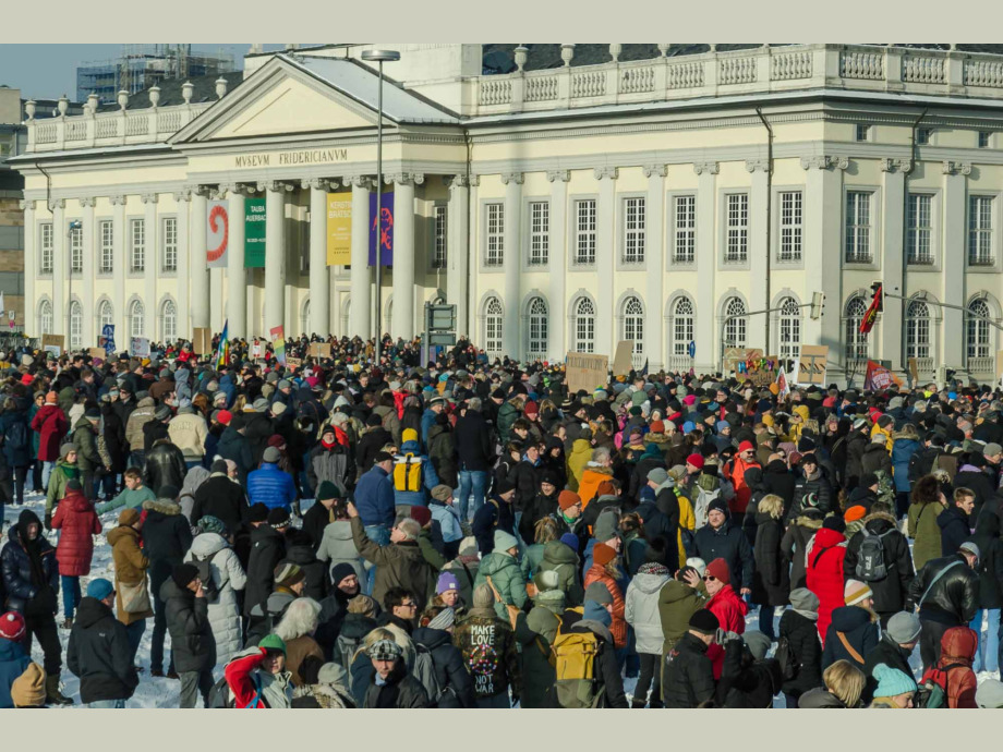 Kundgebung "Demokratie stärken" am 20. Januar 2024 in Kassel
