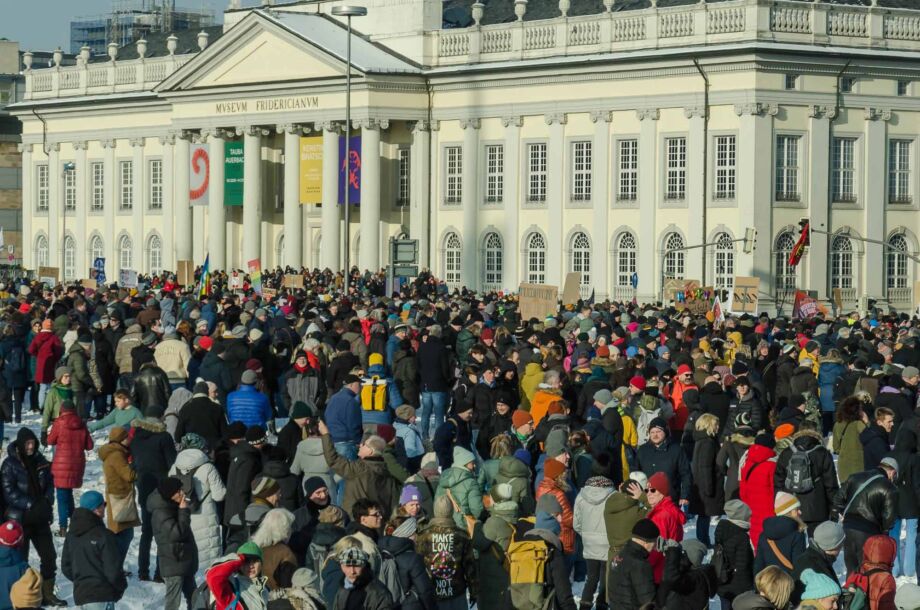 Kundgebung "Demokratie stärken" am 20. Januar 2024 in Kassel Kundgebung "Demokratie stärken" am 20. Januar 2024 in Kassel