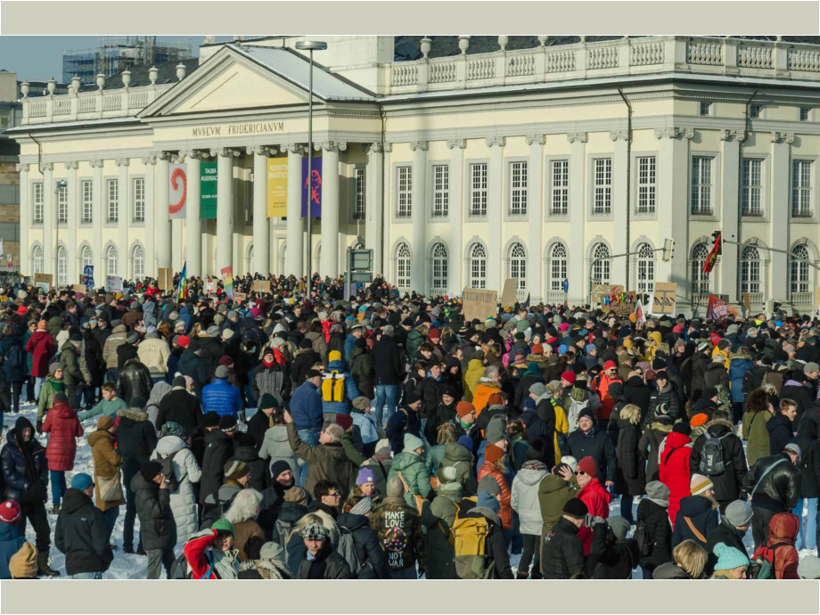 Kundgebung "Demokratie stärken" am 20. Januar 2024 in Kassel