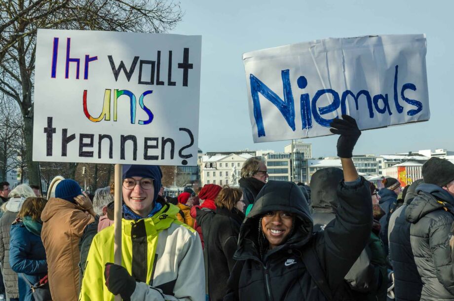 Kundgebung "Demokratie stärken" am 20. Januar 2024 in Kassel Kundgebung "Demokratie stärken" am 20. Januar 2024 in Kassel