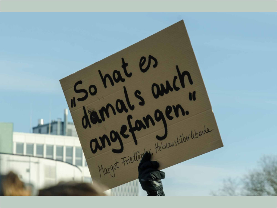 Kundgebung "Demokratie stärken" am 20. Januar 2024 in Kassel