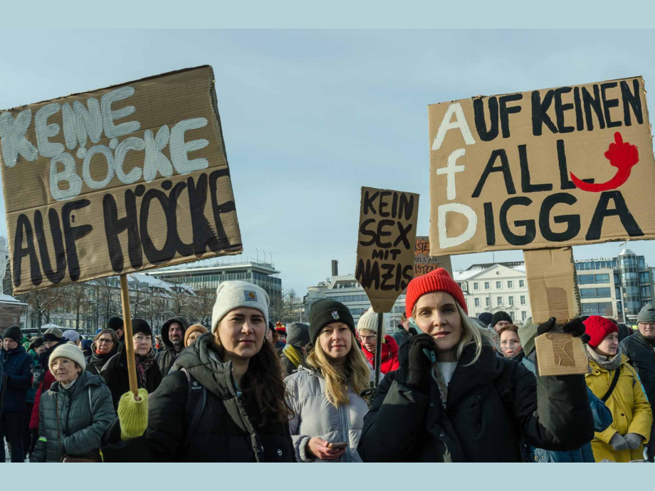Kundgebung "Demokratie stärken" am 20. Januar 2024 in Kassel