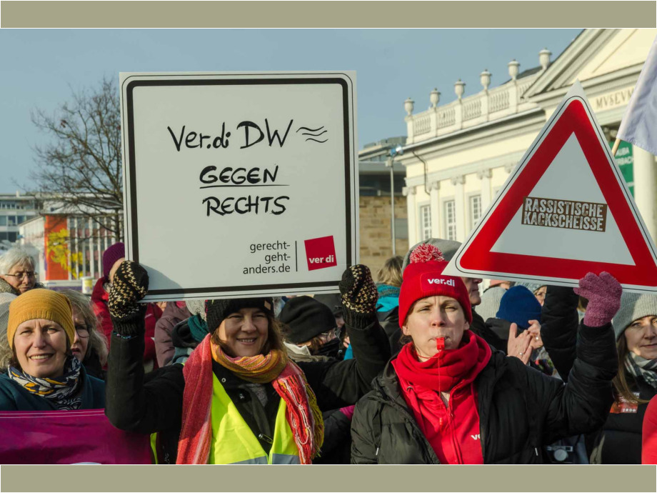 Kundgebung "Demokratie stärken" am 20. Januar 2024 in Kassel