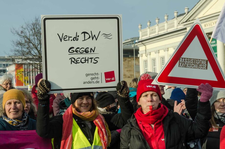 Kundgebung "stärken" am 20. Januar 2024 in Kassel Kundgebung "Demokratie stärken" am 20. Januar 2024 in Kassel