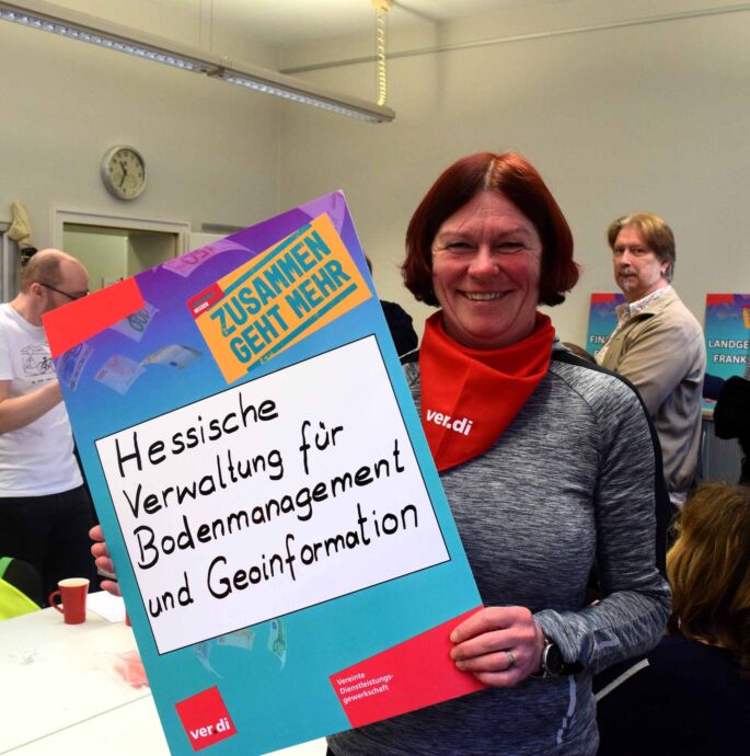 Wiesbaden, 14. Februar 2024: Auftakt zu den Tarifverhandlungen für die Landesbeschäftigte in Hessen Wiesbaden, 14. Februar 2024: Auftakt zu den Tarifverhandlungen für die Landesbeschäftigte in Hessen