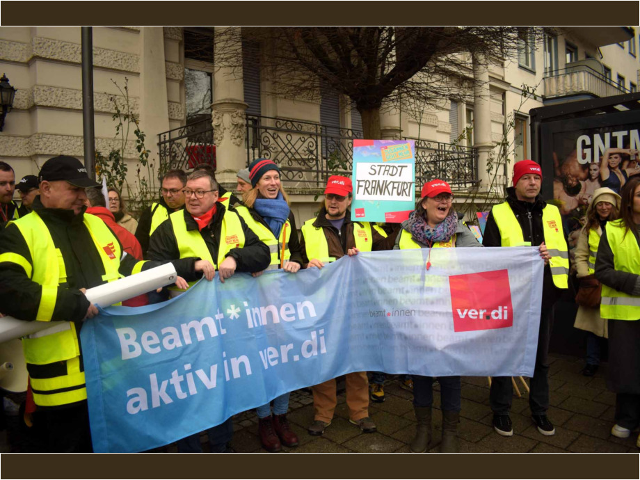 Wiesbaden, 14. Februar 2024: Auftakt zu den Tarifverhandlungen für die Landesbeschäftigte in Hessen Wiesbaden, 14. Februar 2024: Auftakt zu den Tarifverhandlungen für die Landesbeschäftigte in Hessen
