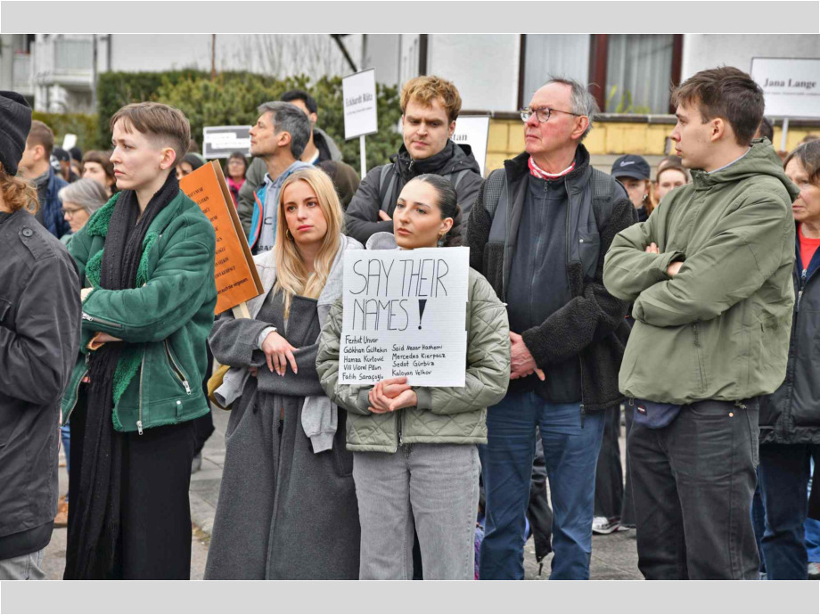 Demonstration durch die Stadt
