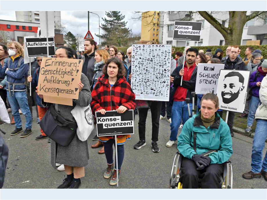 Demonstration durch die Stadt