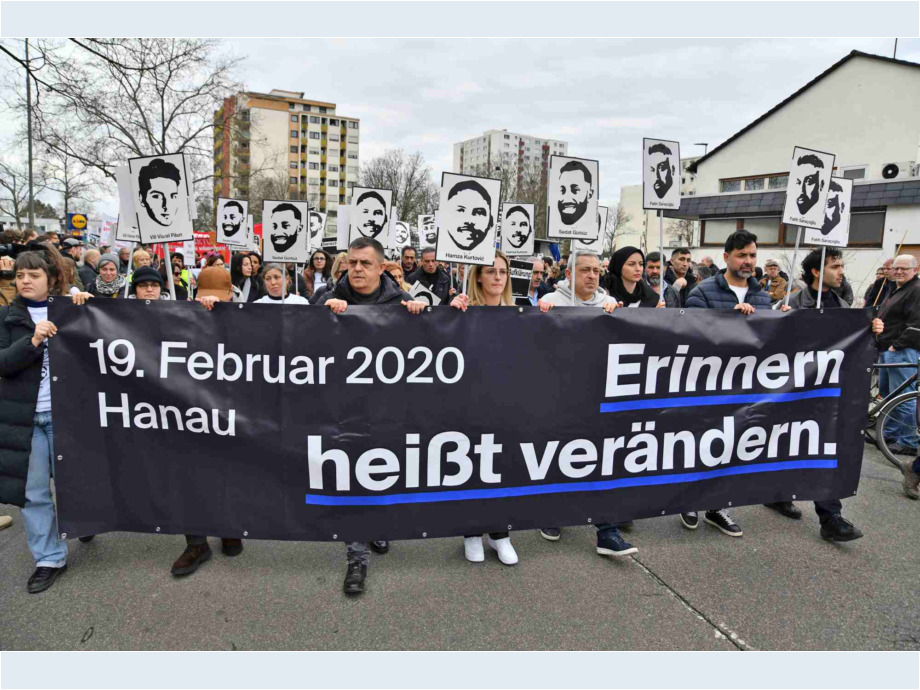 Demonstration durch die Stadt