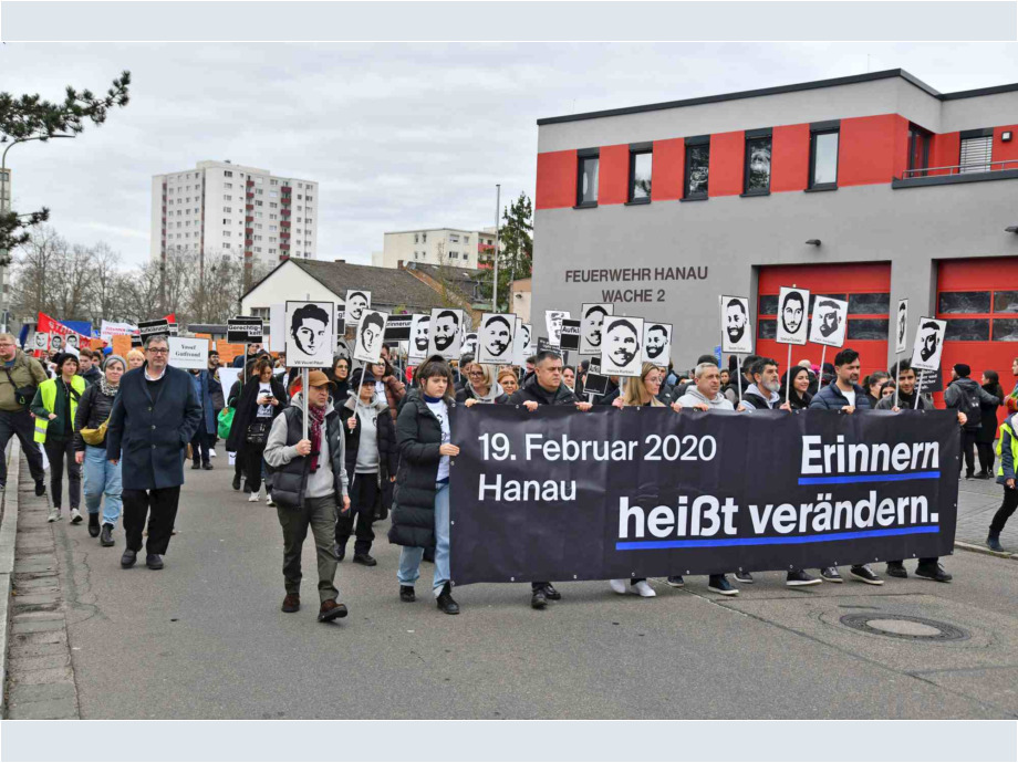 Demonstration durch die Stadt