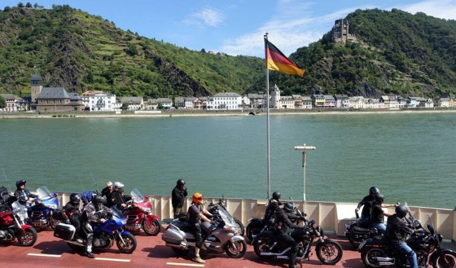 Motorradtour am Rhein