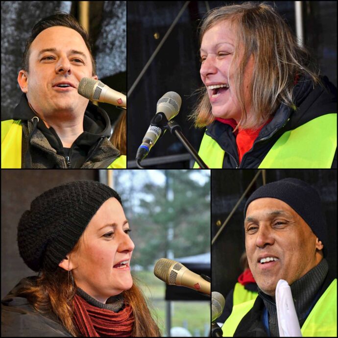 Ganztägiger Warnstreik des Lufthansa-Personals am Frankfurter Flughafen Ganztägiger Warnstreik des Lufthansa-Personals am Frankfurter Flughafen