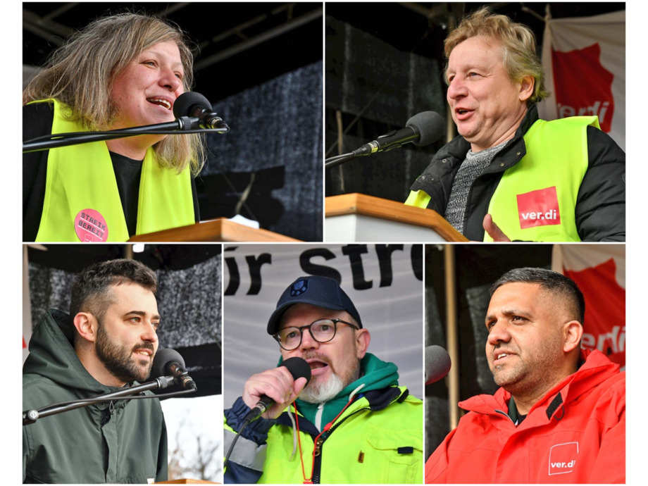 Warnstreik des Lufthansa Bodenpersonals am Flughafen Frankfurt am 20.02.2024