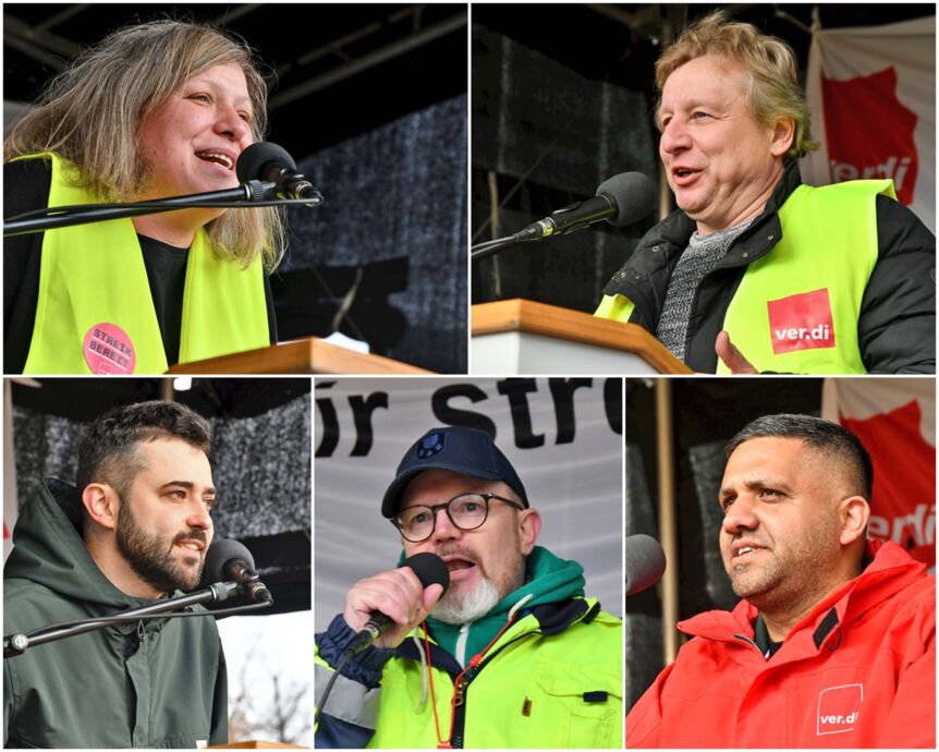 Warnstreik des Lufthansa Bodenpersonals am Flughafen Frankfurt am 20.02.2024 Warnstreik des Lufthansa Bodenpersonals am Flughafen Frankfurt am 20.02.2024