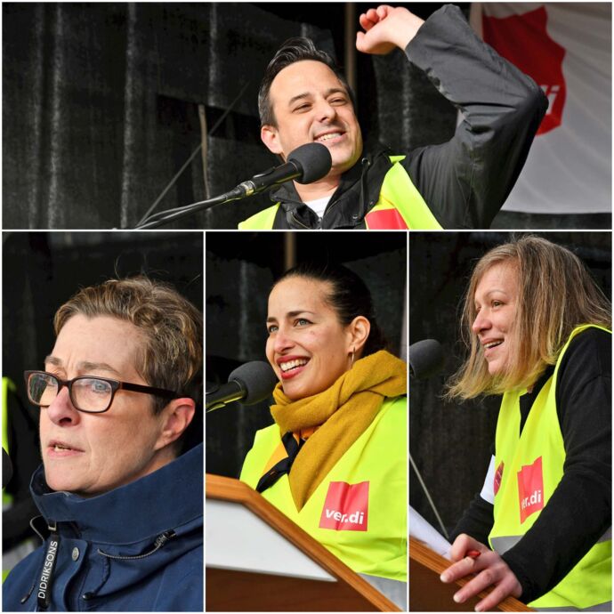 Warnstreik des Lufthansa Bodenpersonals am Flughafen Frankfurt am 20.02.2024 Warnstreik des Lufthansa Bodenpersonals am Flughafen Frankfurt am 20.02.2024