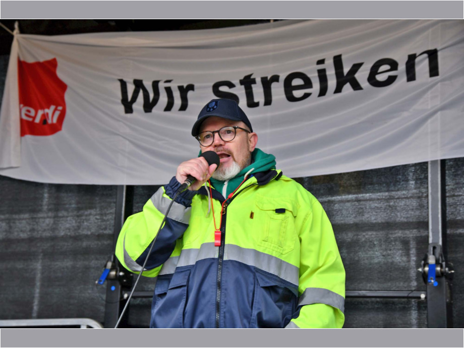 Warnstreik des Lufthansa Bodenpersonals am Flughafen Frankfurt am 20.02.2024