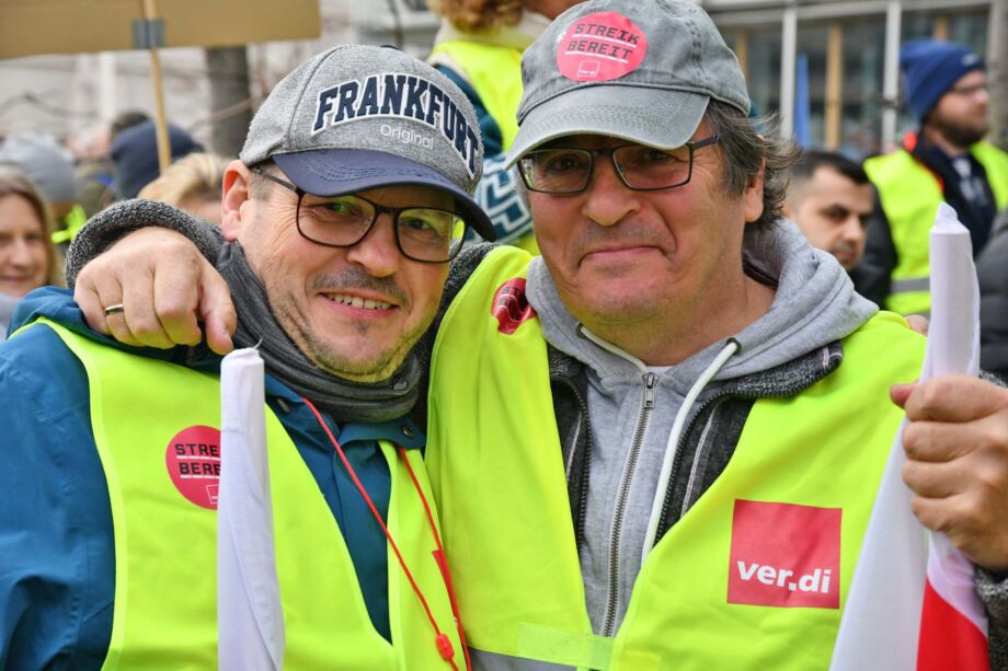 Warnstreik des Lufthansa Bodenpersonals am Flughafen Frankfurt am 20.02.2024 Warnstreik des Lufthansa Bodenpersonals am Flughafen Frankfurt am 20.02.2024