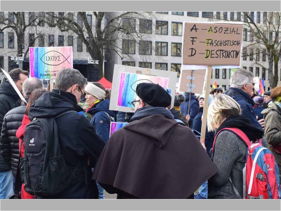 Mainz, 3. Februar 2024, Kundgebung gegen Rechtsextremismus und für die Stärkung der Demokratie Mainz, 3. Februar 2024, Kundgebung gegen Rechtsextremismus und für die Stärkung der Demokratie