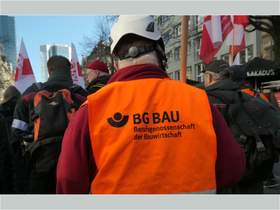 Demozug durch die Stadt