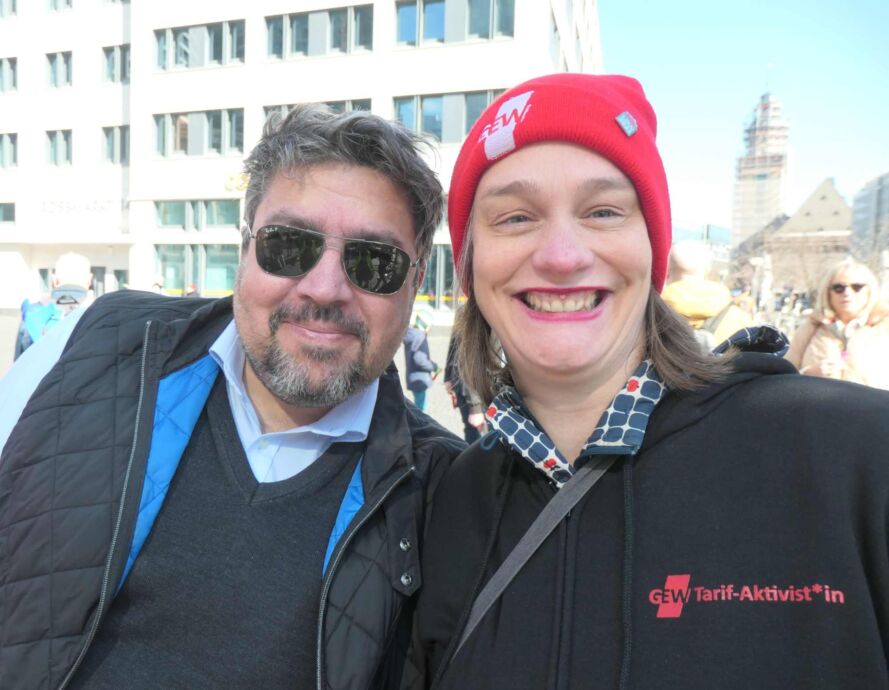 Abschlusskundgebung am Rossmarkt Abschlusskundgebung am Rossmarkt