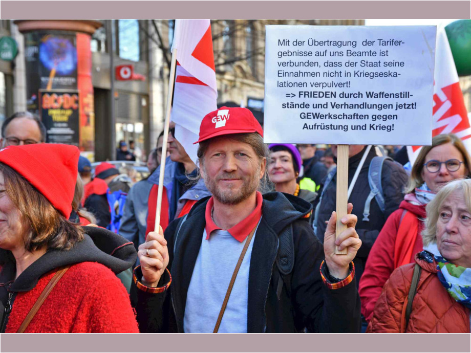 Demozug durch die Stadt