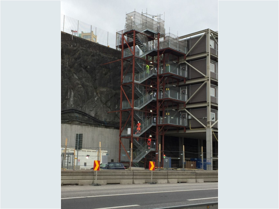 Baustelle in Stockholm