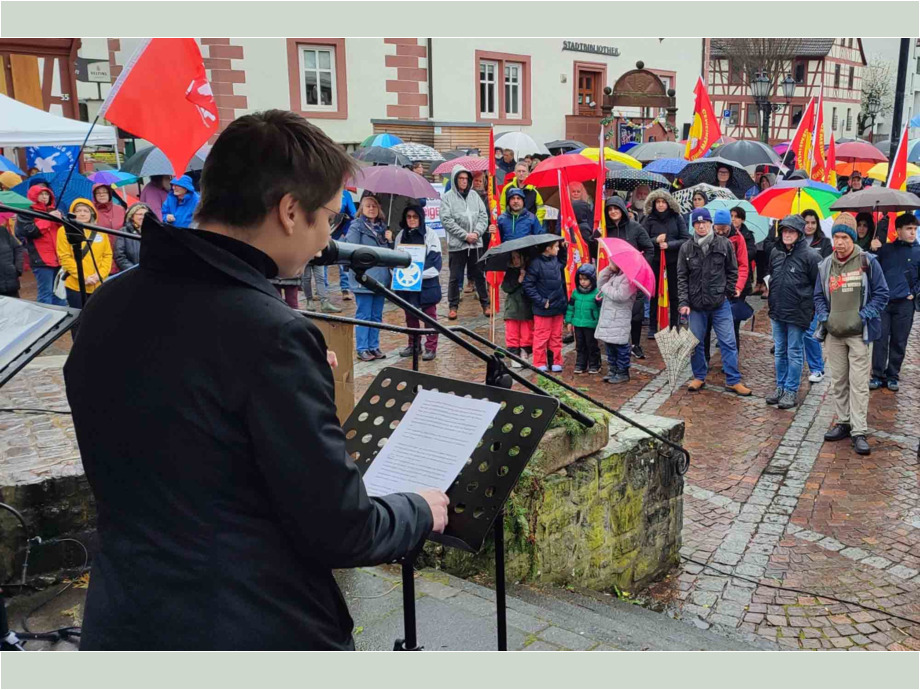 tradtioneller Start der Ostermärsche am 29. März 2024 in Bruchköbel tradtioneller Start der Ostermärsche am 29. März 2024 in Bruchköbel