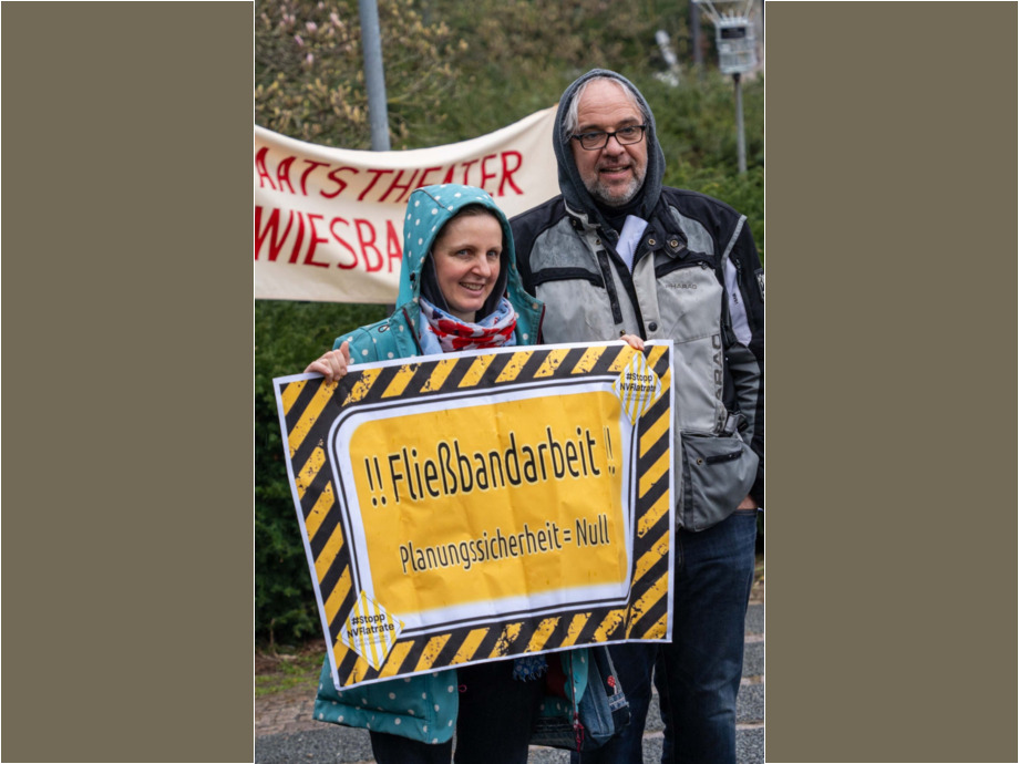 Warnstreik der hessischen Landesbeschäftigten am 5. März 2024 in Wiesbaden