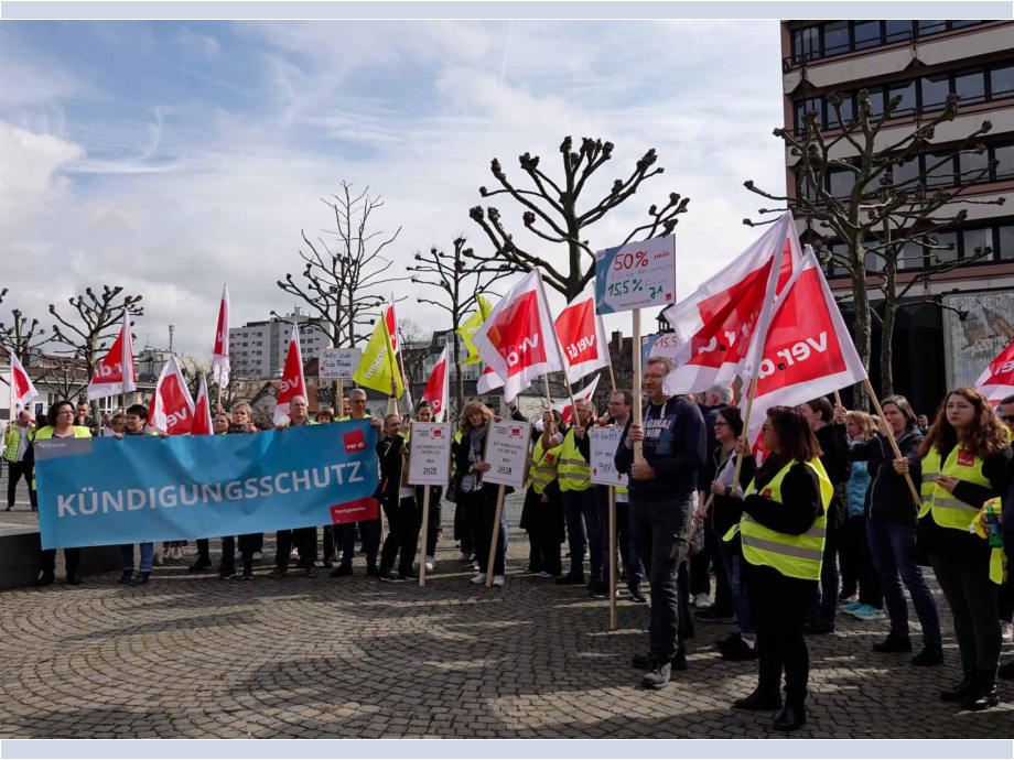 Regionale Betriebsversammlung der Postbank am 14. März 2024 in Oberursel