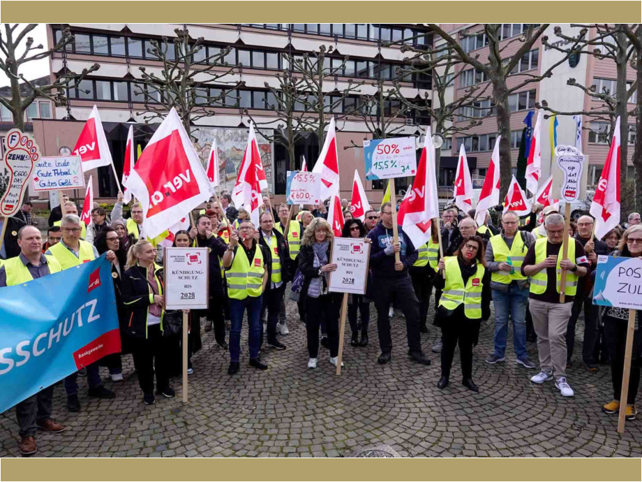 Regionale Betriebsversammlung der Postbank am 14. März 2024 in Oberursel