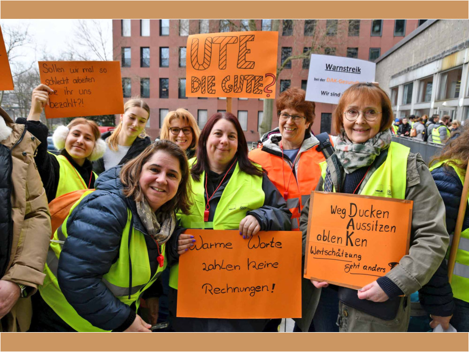 Warnstreik der hessischen Landesbeschäftigten am 12. März in Frankfurt