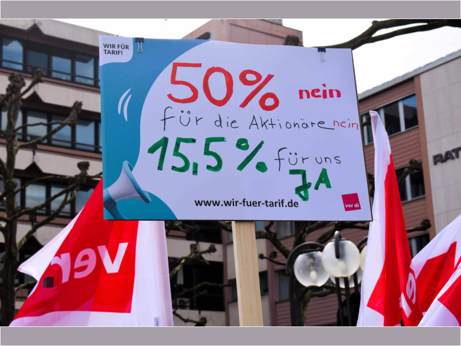 Regionale Betriebsversammlung der Postbank am 14. März 2024 in Oberursel