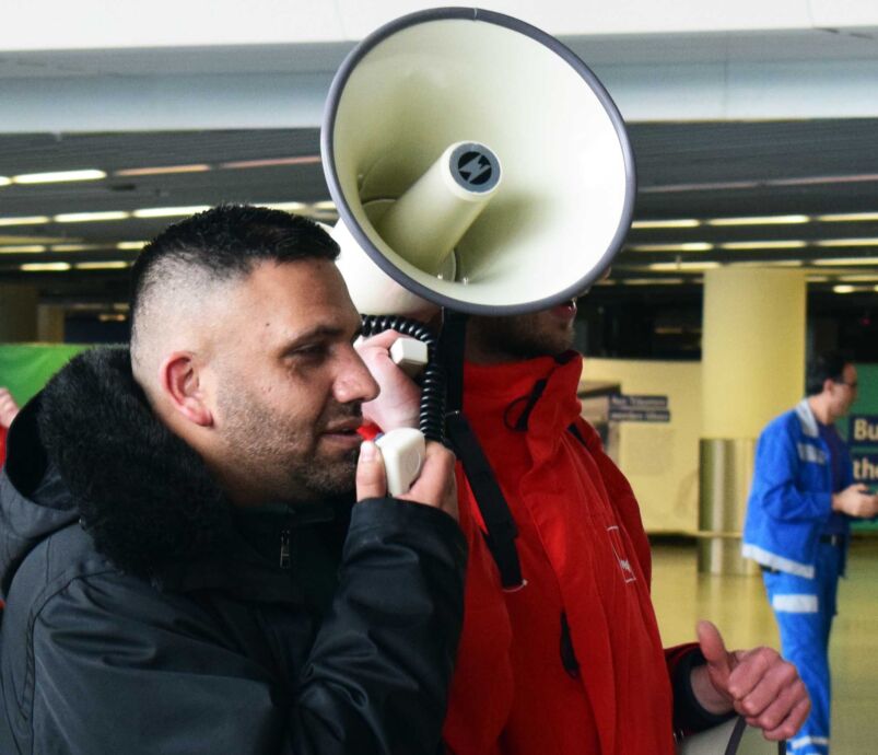 Warnstreik Luftsicherheitspersonal und Lufthansa Bodenpersonal am Flughafen Frankfurt Warnstreik Luftsicherheitspersonal und Lufthansa Bodenpersonal am Flughafen Frankfurt