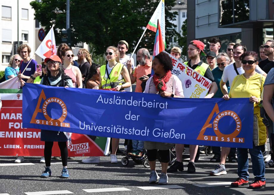 Maikundgebung des DGB in Giessen Maikundgebung des DGB in Giessen