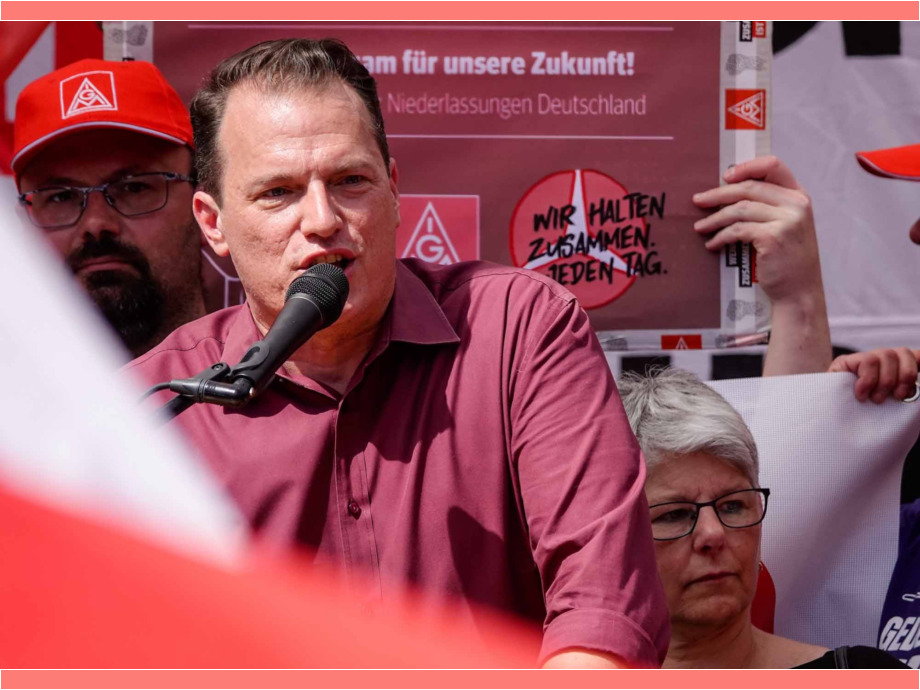 Demonstration und Kundgebung zum 1. Mai 2024 in Frankfurt am Main