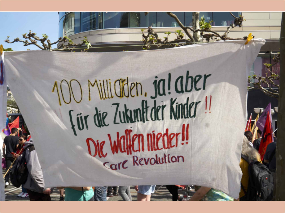 Demonstration und Kundgebung zum 1. Mai 2024 in Frankfurt am Main