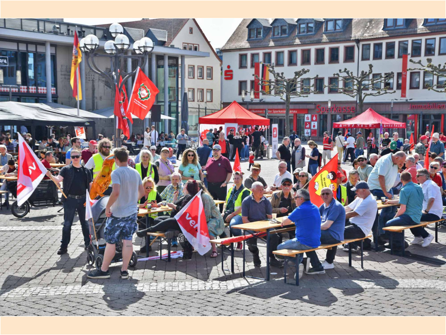 Mai-Kundgebung und Maifest in Hanau