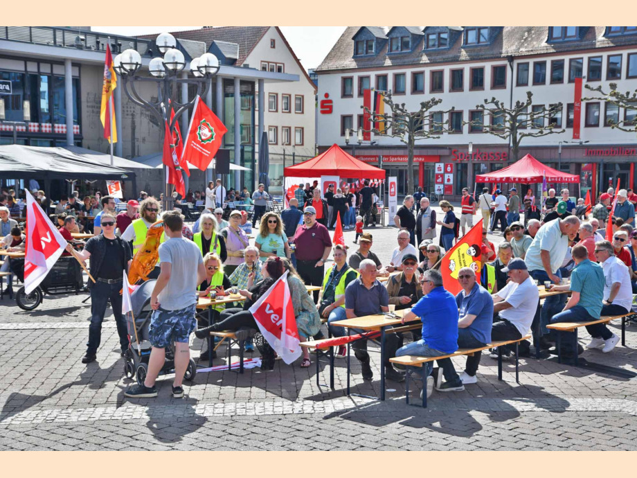 Mai-Kundgebung und Maifest in Hanau