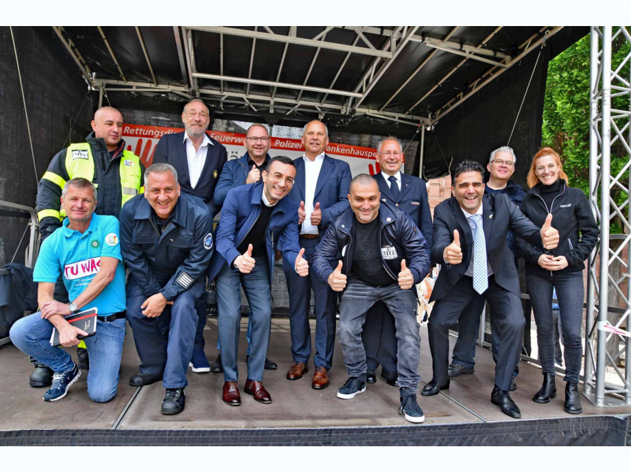 Keine Gewalt gegen Rettungskräfte - Demonstration am 4. Mai 2024 in Frankfurt