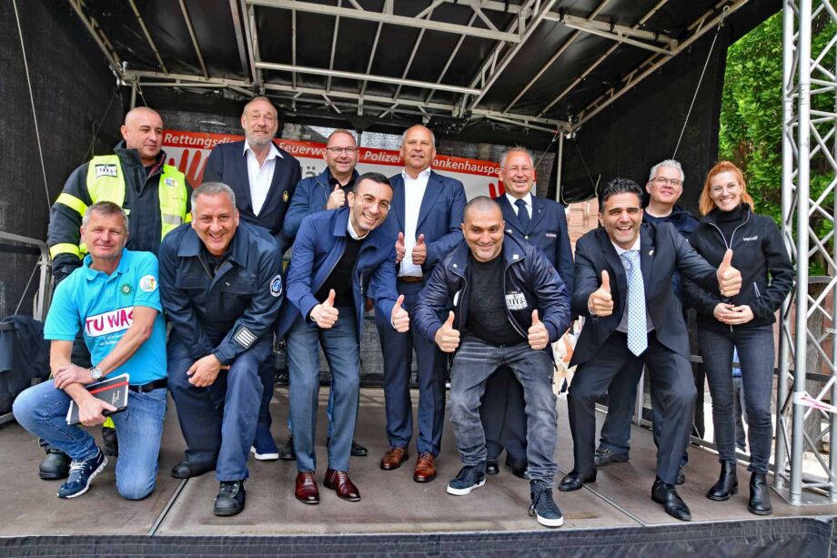 Keine Gewalt gegen Rettungskräfte - Demonstration am 4. Mai 2024 in Frankfurt Keine Gewalt gegen Rettungskräfte - Demonstration am 4. Mai 2024 in Frankfurt