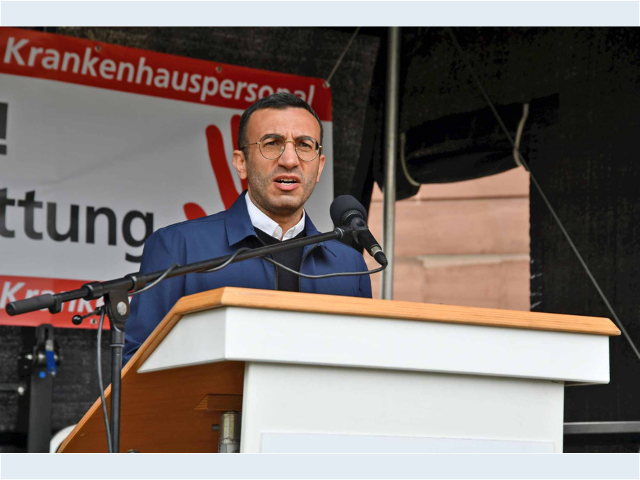 Keine Gewalt gegen Rettungskräfte - Demonstration am 4. Mai 2024 in Frankfurt