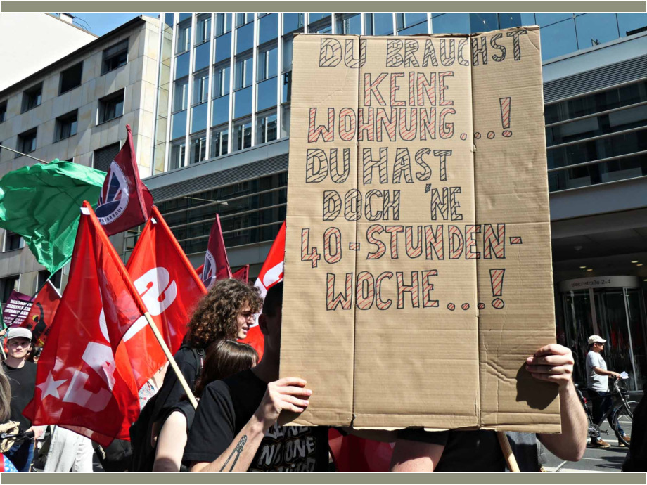 Demonstration und Kundgebung zum 1. Mai 2024 in Frankfurt am Main