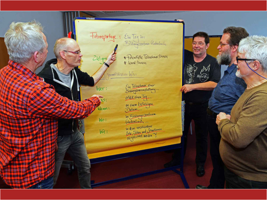 Arbeitsgruppe unseres Jahresworkshops im Januar 2018 Arbeitsgruppe unseres Jahresworkshops im Januar 2018