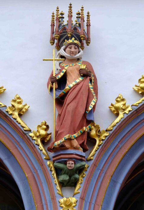 Ein Heiliger an der Arkade von der Steipe Ein Heiliger an der Arkade von der Steipe