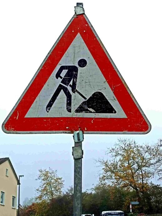 Straßenarbeiten
