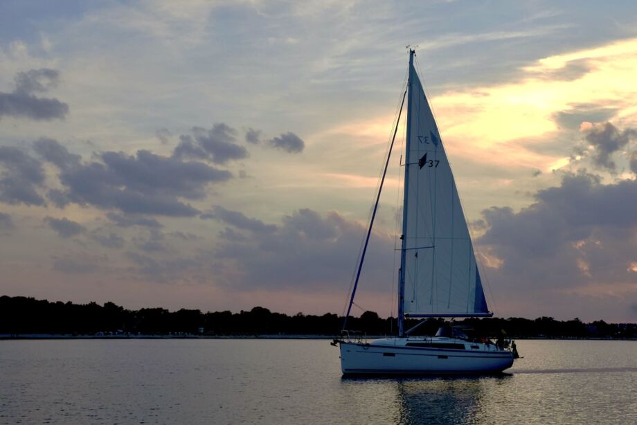 Segelboot vor Niendorf