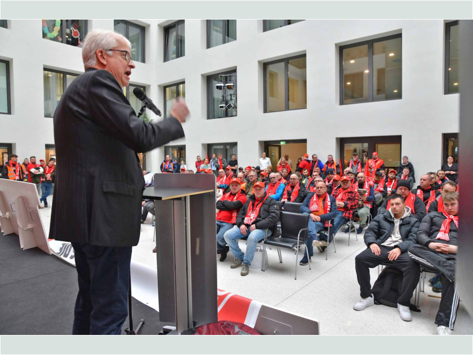 Unterstützung in der Hauptverwaltung der IG Metall