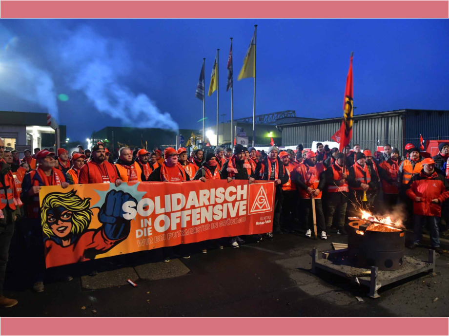 Putzmeister in Rothenbergen - 99,5 % für unbefristeten Streik