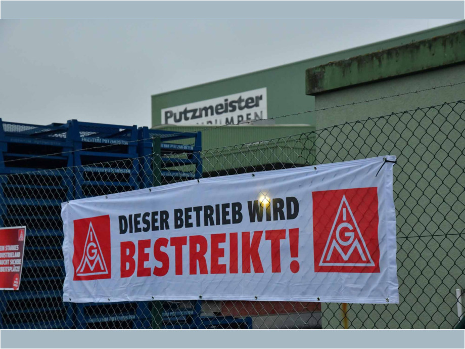 Dieser Betrieb wird bestreikt