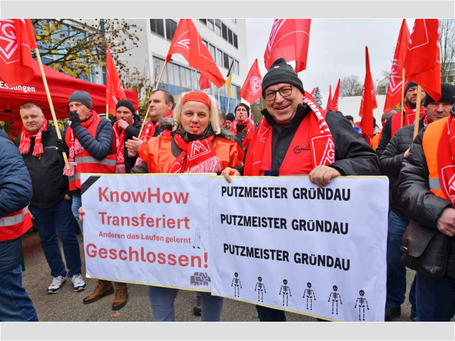 Nachdem das Knowhow transferiert wurde, wird das Werk geschlossen